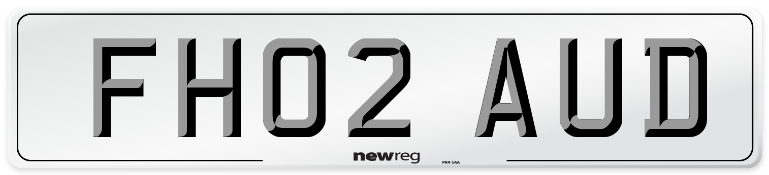 FH02 AUD Number Plate from New Reg
